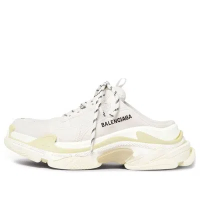 Balenciaga (wmns)  Triple S Mules 'white Double Foam And Mesh'