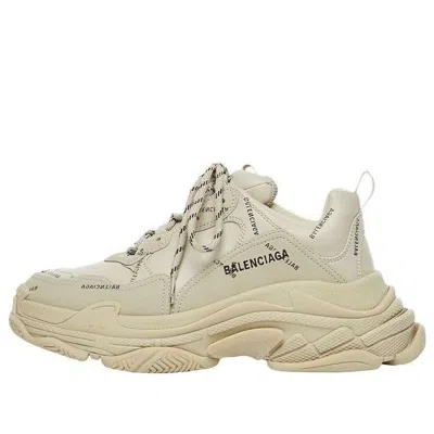 Balenciaga (wmns)  Triple S Sneaker 'all Over Logo - Beige'