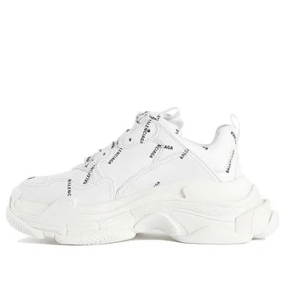 Balenciaga (wmns)  Triple S Sneaker 'all Over Logo - White'