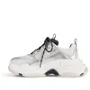 Balenciaga (wmns)  Triple S Sneakers 'black White Silver Double Foam And Mesh'