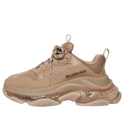 Balenciaga (wmns)  Triple S Sneakers 'clear Sole Brown'