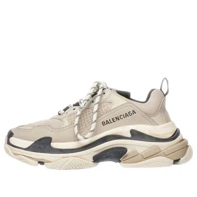 Balenciaga (wmns)  Triple S Trainer 'beige Black' In Neutral