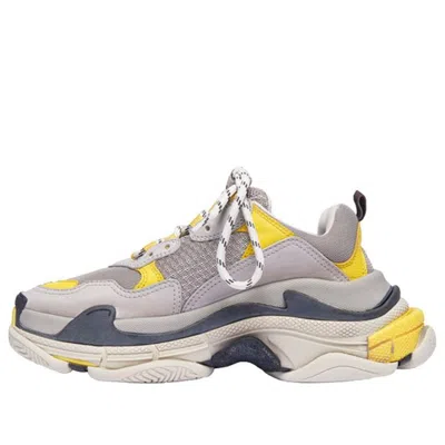 Balenciaga (wmns)  Triple S Trainer 'yellow Grey' In Gray