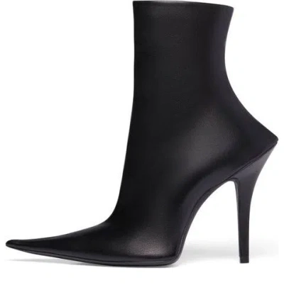 Balenciaga (wmns)  Witch 110mm Booties 'black Sheepskin'