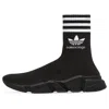Balenciaga X Adidas Speed Sneakers In Black