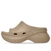 Balenciaga Sandali Bassi Pool Crocs Da Donna In Beige In Sand