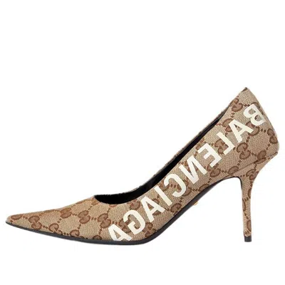 Balenciaga (wmns)  X Gucci The Hacker Project Knife Pumps 'beige'