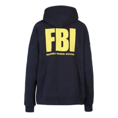 Balenciaga (wmns)  Year Of The Tiger Fbi Revesible Hoodie 'navy' In Blue