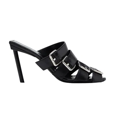 Pre-owned Balenciaga Wmns Buckle Strap Sandal 'black Silver' | Women's Size 36