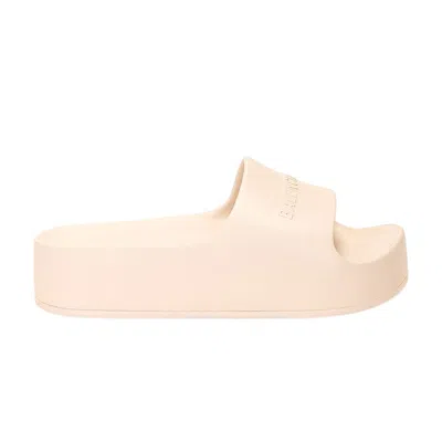 Pre-owned Balenciaga Wmns Chunky Slide 'brown Sand Beige' | Tan | Women's Size 38