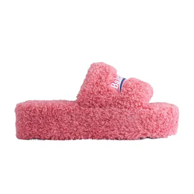 Pre-owned Balenciaga Wmns Furry Platform Sandal 'sweet Pink' | Women's Size 38