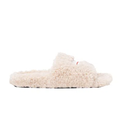 Pre-owned Balenciaga Wmns Furry Slides 'beige' | Brown | Women's Size 36