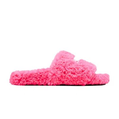 Pre-owned Balenciaga Wmns Furry Slides 'faux Fur - Hot Pink' | Women's Size 36