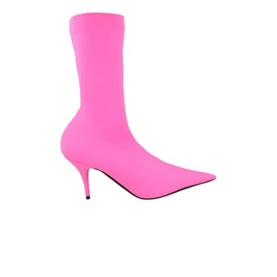 Pre-owned Balenciaga Wmns Knife Sock Bootie 'pink Fluorescent' | Women's Size 39.5