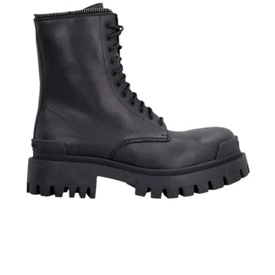 Pre-owned Balenciaga Wmns Lace Up Combat Boot 'black' | Women's Size 37.5