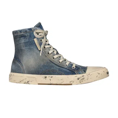 Pre-owned Balenciaga Wmns Paris High 'destroyed - Denim' | Blue | Women's Size 42