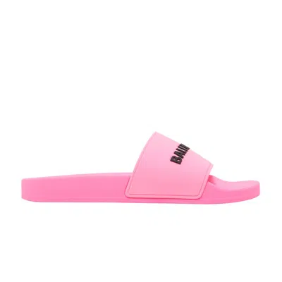Pre-owned Balenciaga Wmns Pool Slide 'fluo Pink' | Women's Size 40
