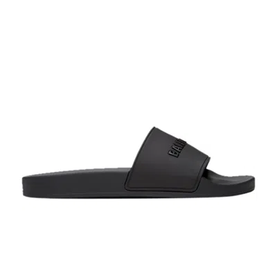 Pre-owned Balenciaga Wmns Pool Slides 'black' | Women's Size 36