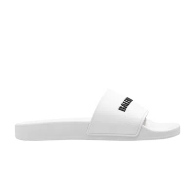 Pre-owned Balenciaga Wmns Pool Slides 'eggshell' | White | Women's Size 35