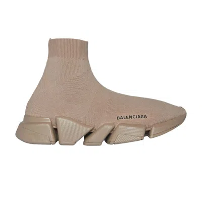 Pre-owned Balenciaga Wmns Recycled Speed 2.0 Sneaker 'dark Beige' | Brown | Women's Size 35