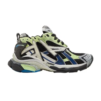 Pre-owned Balenciaga Wmns Runner Sneaker 'grey Blue Green' | Black | Women's Size 39