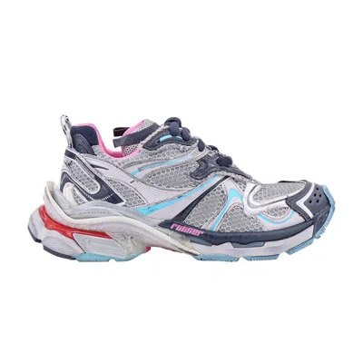 Pre-owned Balenciaga Wmns Runner Sneaker 'grey Blue Pink' | Women's Size 35