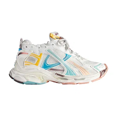 Pre-owned Balenciaga Wmns Runner Sneaker 'worn-out - White Blue Pink' | Women's Size 37
