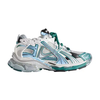 Pre-owned Balenciaga Wmns Runner Sneaker 'worn-out - White Green Blue' | Women's Size 38
