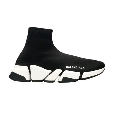 Pre-owned Balenciaga Wmns Speed 2 Trainer Knit 'black White' | Women's Size 35