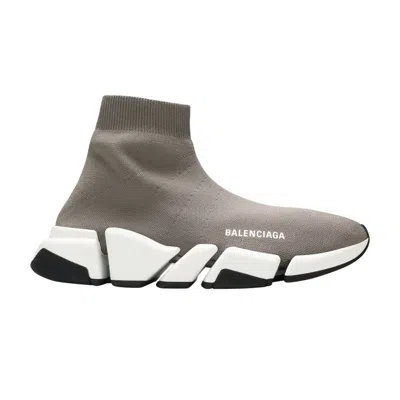 Pre-owned Balenciaga Wmns Speed 2.0 Sneaker 'dark Beige' | Brown | Women's Size 38