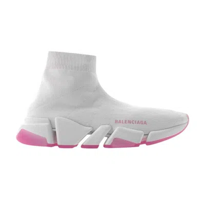 Pre-owned Balenciaga Wmns Speed 2.0 Sneaker 'white Pink' | Women's Size 40