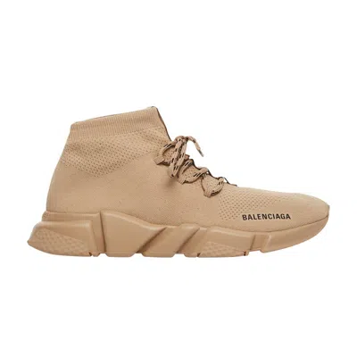 Pre-owned Balenciaga Wmns Speed Lace Up Trainer 'beige' | Brown | Women's Size 40