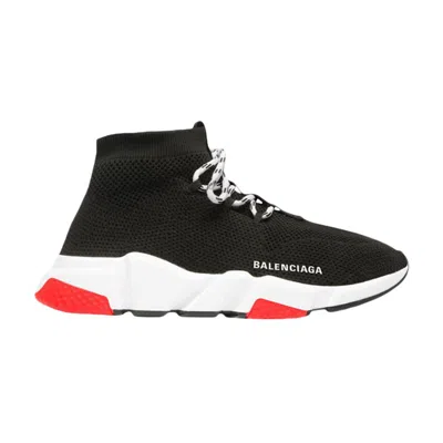 Pre-owned Balenciaga Wmns Speed Lace Up Trainer 'black Red' | Women's Size 36