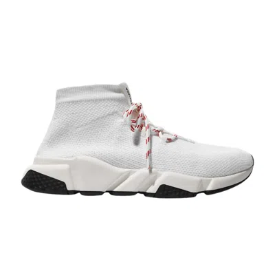 Pre-owned Balenciaga Wmns Speed Lace Up Trainer 'white Red' | Women's Size 38