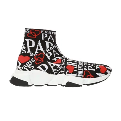 Pre-owned Balenciaga Wmns Speed Trainer 'black White Red' | Women's Size 37
