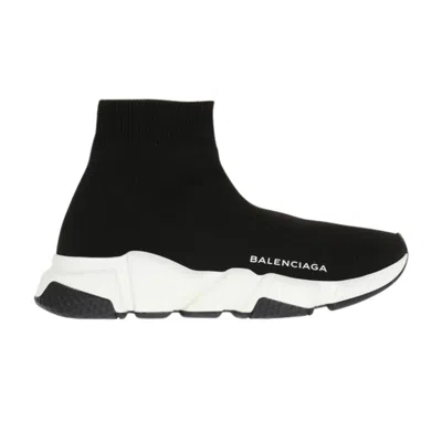 Pre-owned Balenciaga Wmns Speed Trainer Mid 'black White Black' | Women's Size 40