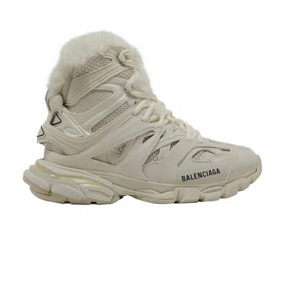 Pre-owned Balenciaga Wmns Track Hike 'fake Fur - Beige' | White | Women's Size 42