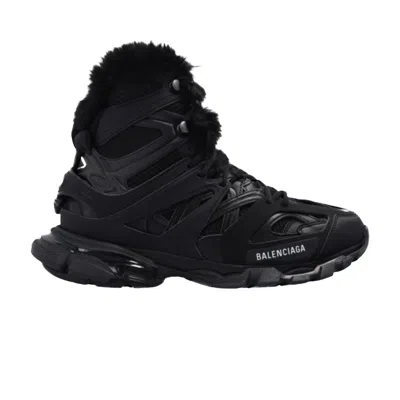 Pre-owned Balenciaga Wmns Track Hike 'faux Fur - Black' | Women's Size 35