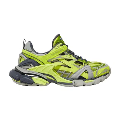 Pre-owned Balenciaga Wmns Track.2 Sneaker 'grey Neon Yellow' | Women's Size 35