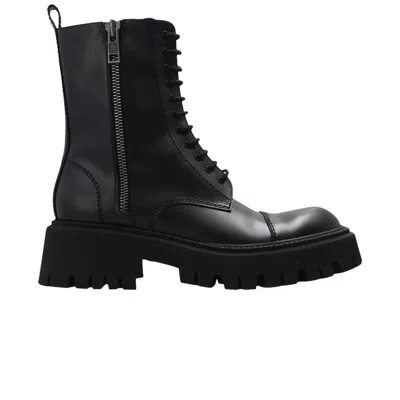 Pre-owned Balenciaga Wmns Tractor Bootie 'black' | Women's Size 37