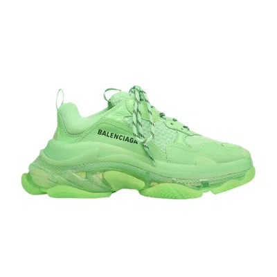 Pre-owned Balenciaga Wmns Triple S Clear Sole Trainer 'neon Green' | Women's Size 41
