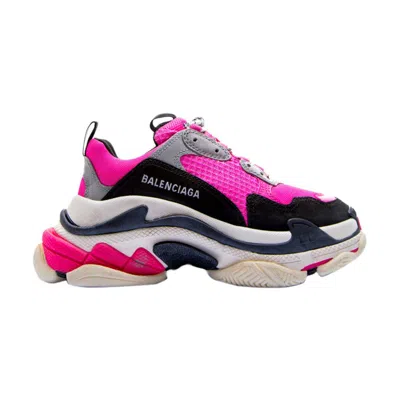 Pre-owned Balenciaga Wmns Triple S 'fluo Pink' | Women's Size 40