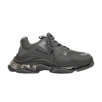 Pre-owned Balenciaga Wmns Triple S Sneaker 'clear Sole - Grey' | Women's Size 34 In Gray