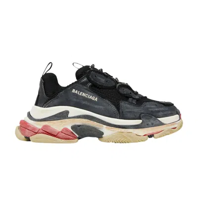Pre-owned Balenciaga Wmns Triple S Sneaker 'diy - Black Red' | Women's Size 35