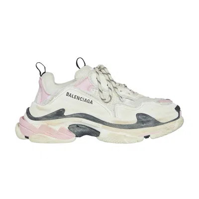 Pre-owned Balenciaga Wmns Triple S Sneaker 'diy - White Pink' | Women's Size 37
