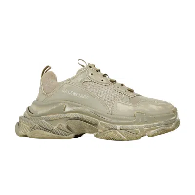 Pre-owned Balenciaga Wmns Triple S Sneaker 'light Beige Faded' | Cream | Women's Size 40
