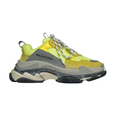Pre-owned Balenciaga Wmns Triple S Trainer 'yellow Fluo' | Women's Size 40