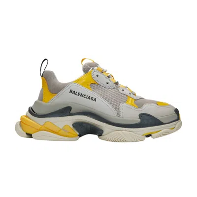 Pre-owned Balenciaga Wmns Triple S Trainer 'yellow Grey' | Women's Size 38