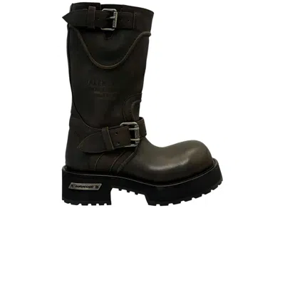 Pre-owned Balenciaga Wmns Venom Bootie 'brown Silver' | Women's Size 37