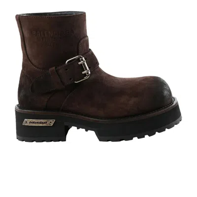 Pre-owned Balenciaga Wmns Venom Mini Bootie 'espresso Silver' | Women's Size 41